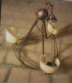 Lampadario ottone rame vintage
Anni 40