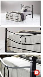 LETTO UNA PIZZA E MEZZA IN  FERRO BATTUTO