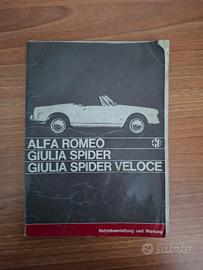 Alfa Romeo Giulia Spider V uso e manutenzione 