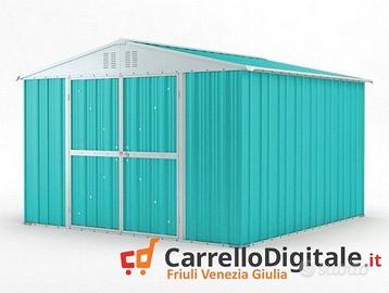 Box struttura lamiera Acciaio 327x307 azzurro