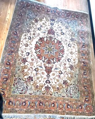 Tappeto persiano Tabriz annodato a mano 147x225 ca