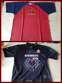 2 Magliette T-Shirt Barcellona e Raul Real Madrid