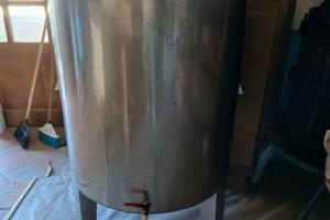 botte acciaio inox 6 quintali 