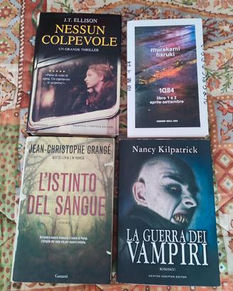 4 libri thriller/horror