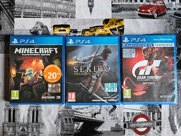 Set 3 Giochi PS4 - 30 euro