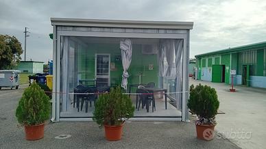 Tettoia 5x4 m con tende