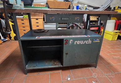 Banco da lavoro da officina con morsa – 120×60 cm