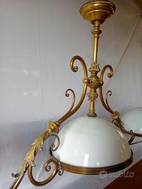 lampada in ottone  funzionante