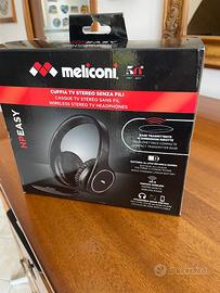 Cuffie Tv stereo senza fili con base trasmittente