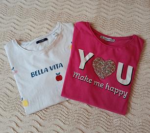 Set due t-shirt anni 12/ 13 
