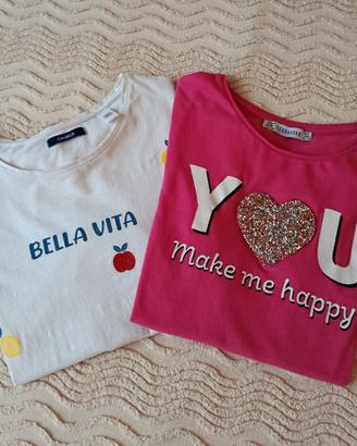 Set due t-shirt anni 12/ 13 