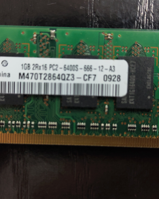 DDR II 1GB 2Rx16 PC2 - 6400S - 666 - 12 - A3