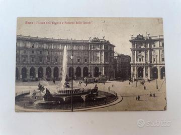 Cartolina Roma anni ‘30 senza bollo piazza Esedra