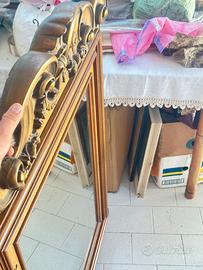 Spechio vintage dorato