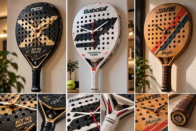 Padel time idea dono natale racc9hetta da parete