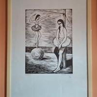 STAMPA DI BENITO BALDUCCI CON FIRMA AUTENTICA