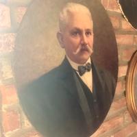 Coppia di ritratti ovali fine 800