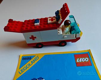 LEGO Town 6688 Ambulance 1985 Completo + Rit. box