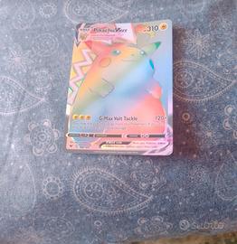 Carta Pokemon Pikachu VMAX Arcobaleno 188/185