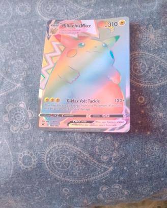 Carta Pokemon Pikachu VMAX Arcobaleno 188/185
