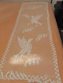 tenda lunga 160x50 in merletto di cotone 