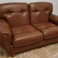 DIVANO VINTAGE  IN VERA PELLE