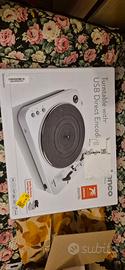 Giradischi LENCO L-85 USB Semi-Automatico Bianco