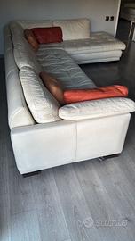 Divano angolare in pelle Roche Bobois