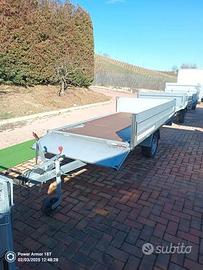 Rimorchio 1500kg 4 sponde apribili