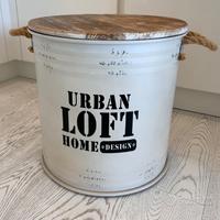 Pouf barile stile industriale NUOVO