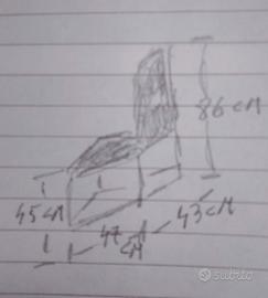 Sedia in alluminio con imbottitura ecopelle