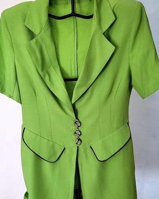 Vestito blazer verde