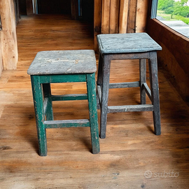Sgabelli in legno