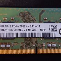 Ram 8gb Hynix 2666mhz SODIMM notebook