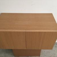 Mobile bagno porta lavabo sospeso Legno rovere