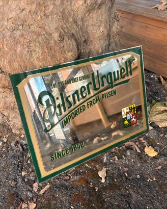 Insegna pubblicitaria vintage Pilsner Urquell
