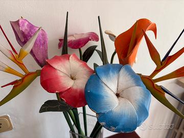 Fiori di legno artigianali