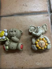 Due calamite elefantino e orsetto