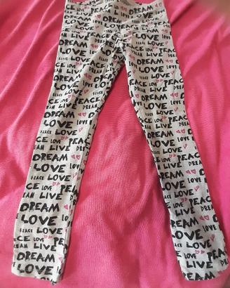 Leggings bambina 9-10 anni grigi Goldenpoint girls