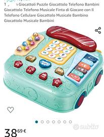 GIOCATTOLO TELEFONO MUSICALE MOBILE 