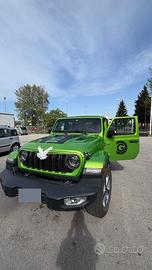 jeep wrangler 2.2 diesel verde lime con tetto sky