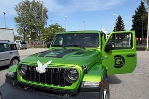 jeep wrangler 2.2 diesel verde lime con tetto sky