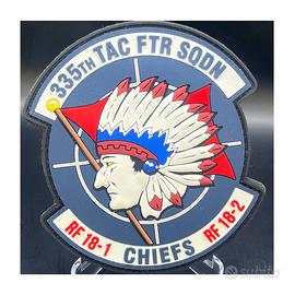 Patch PVC 335th Fighter Sqdn Chiefs Red Flag