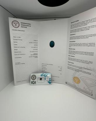 zaffiro naturale certificato igi