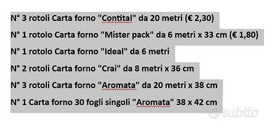 Carta forno