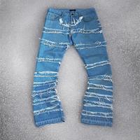 Jeans Flare con strappi orrizontali Effemme