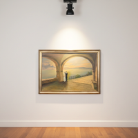 Quadro vintage con sposi – grande formato