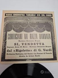 Rigoletto verdi nuova enigmistica vinile