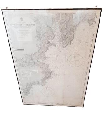 Mappa nautica "Approaches to Falmouth"  1943