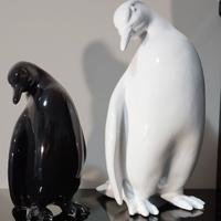 Coppia di Pinguini modernisti, ceramica, Anni '60